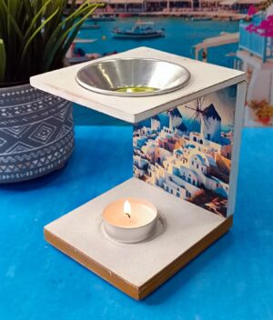 “Aegean Cyclades 1” - Wooden Wax Melt Warmer