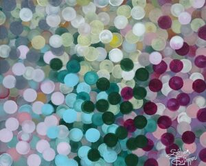 "Abstract Nature Circles", Painting