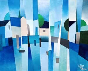 “Seaside village”, Painting