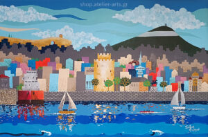 “Multicoloured Thessaloniki 60x90”, Painting