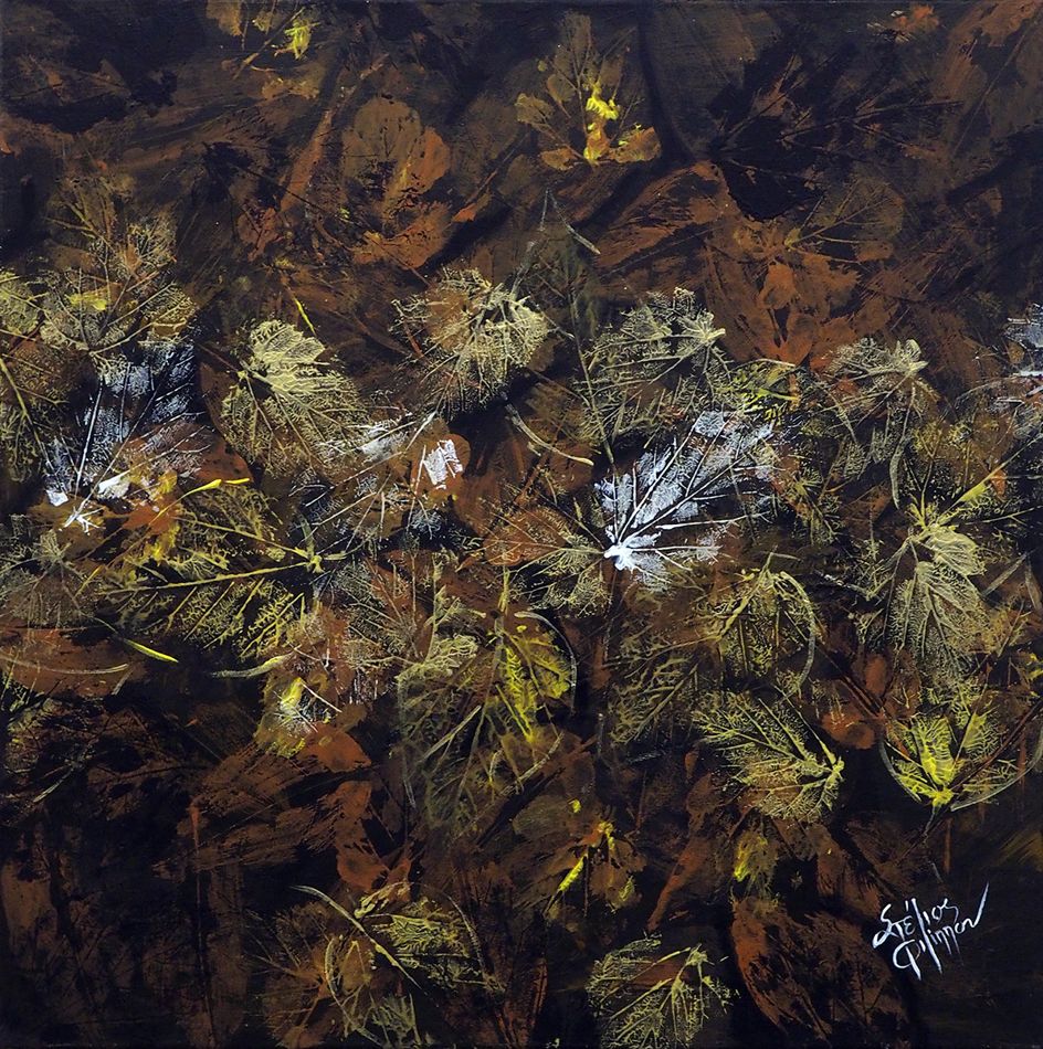 "Autumn Leaves", Painting